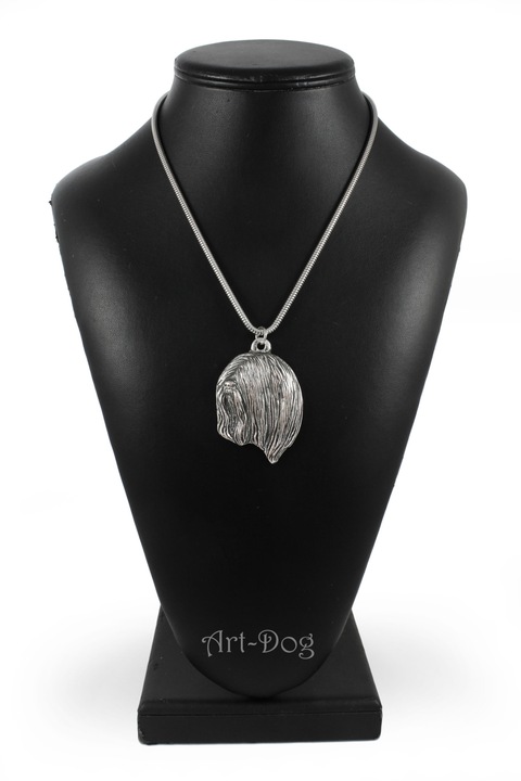 Női medál nyaklánc, Art-Dog, cink ötvözet, ezüstözött, kölyökkutya modell, ezüst