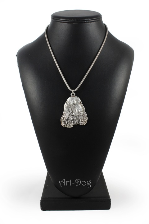 Női medál nyaklánc, Art-Dog, cink ötvözet, ezüstözött, kölyökkutya modell, ezüst
