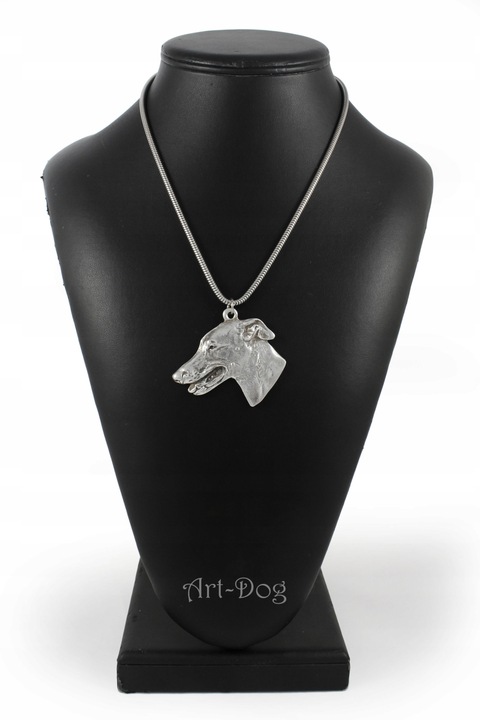 Nyaklánc medállal, Art-Dog, cink ötvözet, ezüstözött, kölyökkutya modell, ezüst