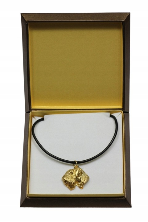 Női nyaklánc, Art-Dog, Ötvözet/Aranyozott, Kiskutya medál, 50 cm, Arany/Fekete