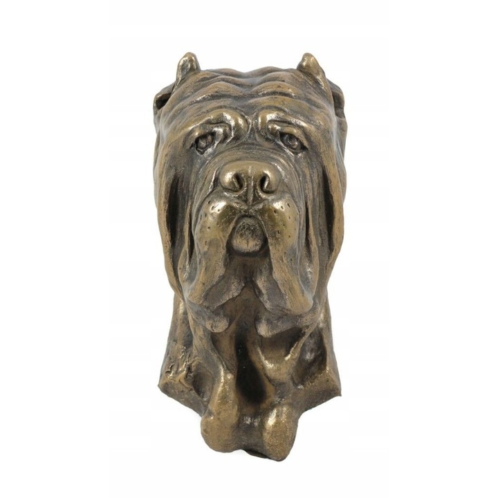 Statueta Neapolitan Mastiff de perete, Rasina/Bronz, Bronz