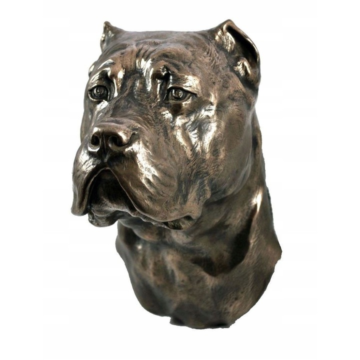 Statueta Cane Corso de perete, Rasina/Bronz, 17x10x11.5 cm, Bronz