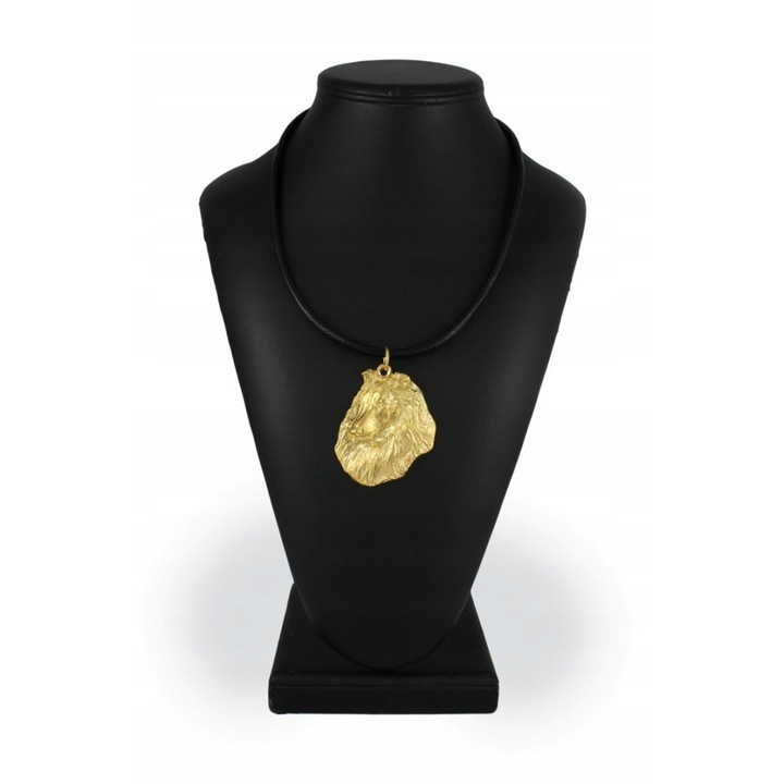 Női nyaklánc, Art-Dog, Ötvözet/Aranyozott, Kiskutya medál, 50 cm, Arany/Fekete