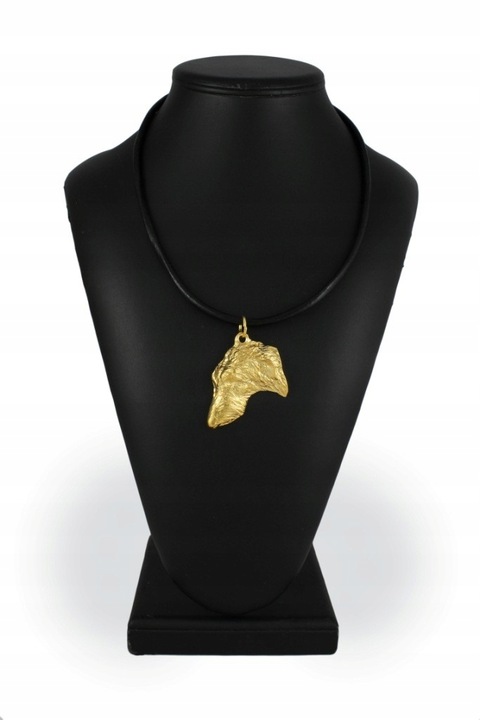 Női nyaklánc, Art-Dog, Ötvözet/Aranyozott, Kiskutya medál, 50 cm, Arany/Fekete