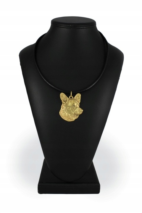 Női nyaklánc, Art-Dog, Ötvözet/Aranyozott, Kölyök medál, 50 cm, Arany/Fekete