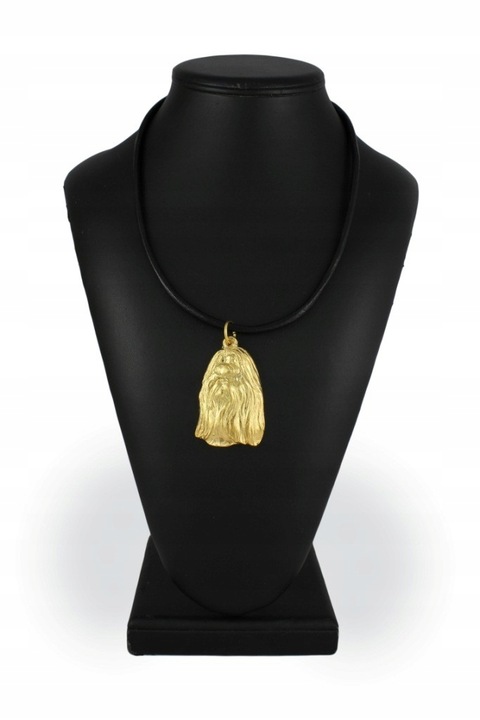 Női nyaklánc, Art-Dog, Ötvözet/Aranyozott, Kiskutya medál, 50 cm, Arany/Fekete