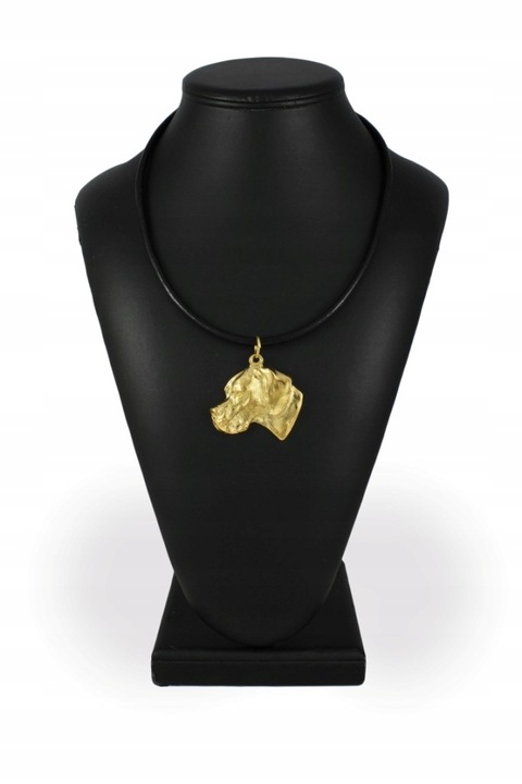 Női nyaklánc, Art-Dog, Ötvözet/Aranyozott, Kölyök medál, 50 cm, Arany/Fekete