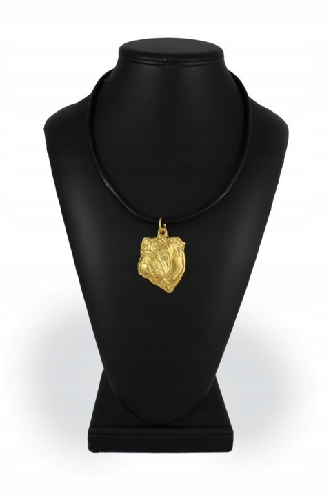 Női nyaklánc, Art-Dog, Ötvözet/Aranyozott, Kiskutya medál, 50 cm, Arany/Fekete