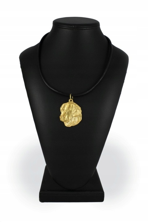 Női nyaklánc, Art-Dog, Ötvözet/Aranyozott, Kiskutya medál, 50 cm, Arany/Fekete