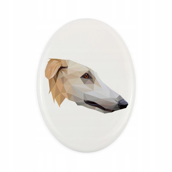 Piatra funerara animal de comapanie, Caine Borzoi