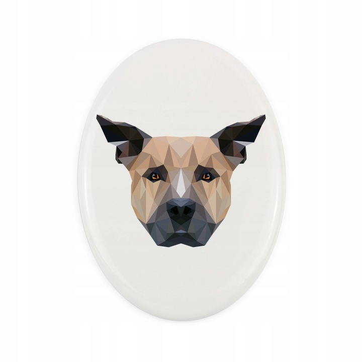 Piatra funerara animal de comapanie, Caine Staffordshire Bullterrier