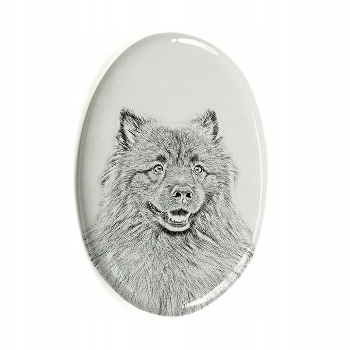 Piatra funerara pentru animale de comapanie, Ceramica, 10 x 7.5 cm