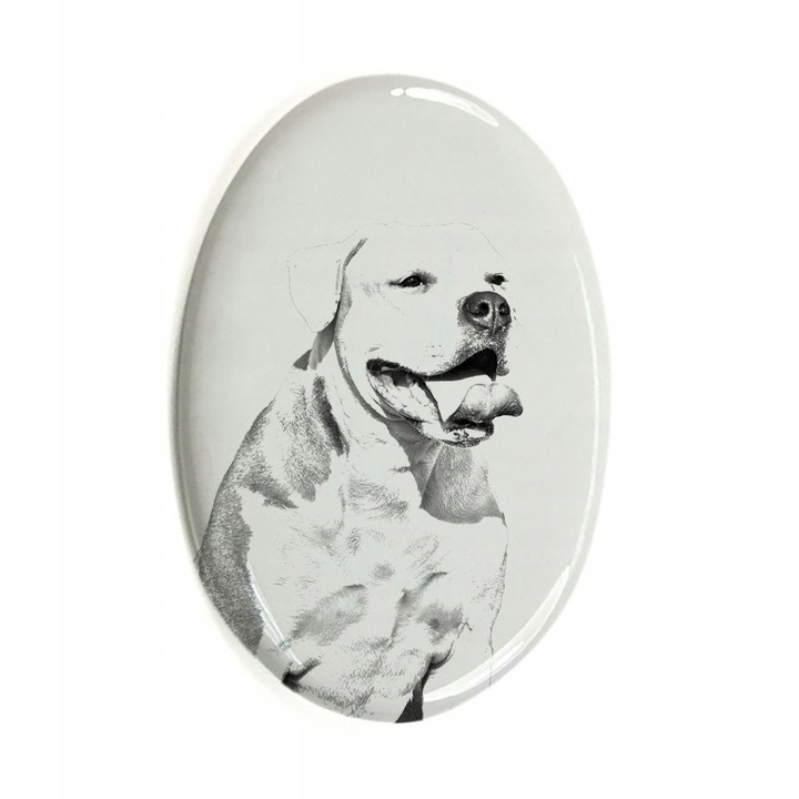 Piatra funerara animal de comapanie, Caine American Bulldog