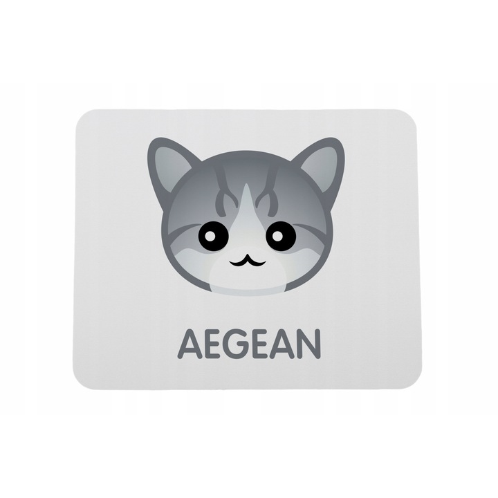 Mousepad Model cu pisica Aegean, Art-Dog, Gri