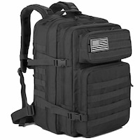 Rucsac tactic militar, Poliester, 45 l, Negru