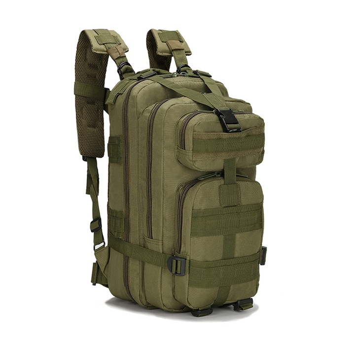 Rucsac tactic militar, Poliester, 25 l, Verde
