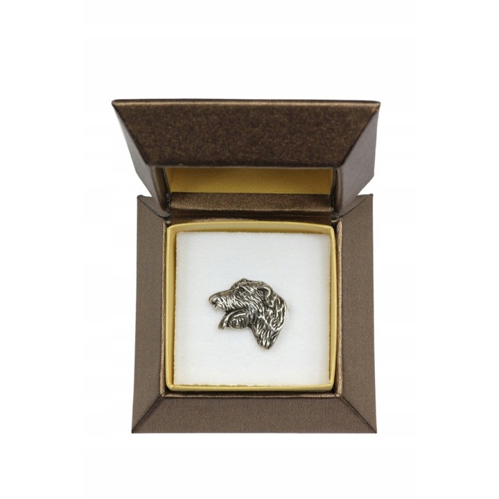 Brosa, Art-dog, Model- Irish Wolfhound, Aliaj, Argintiu