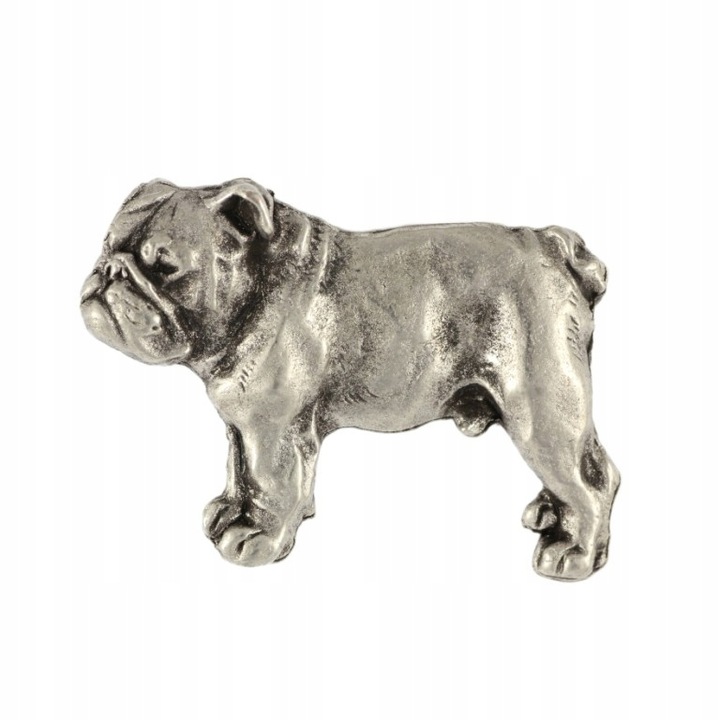 Brosa Art-Dog, English Bulldog, Aliaj, 2.1x3cm, Argintiu