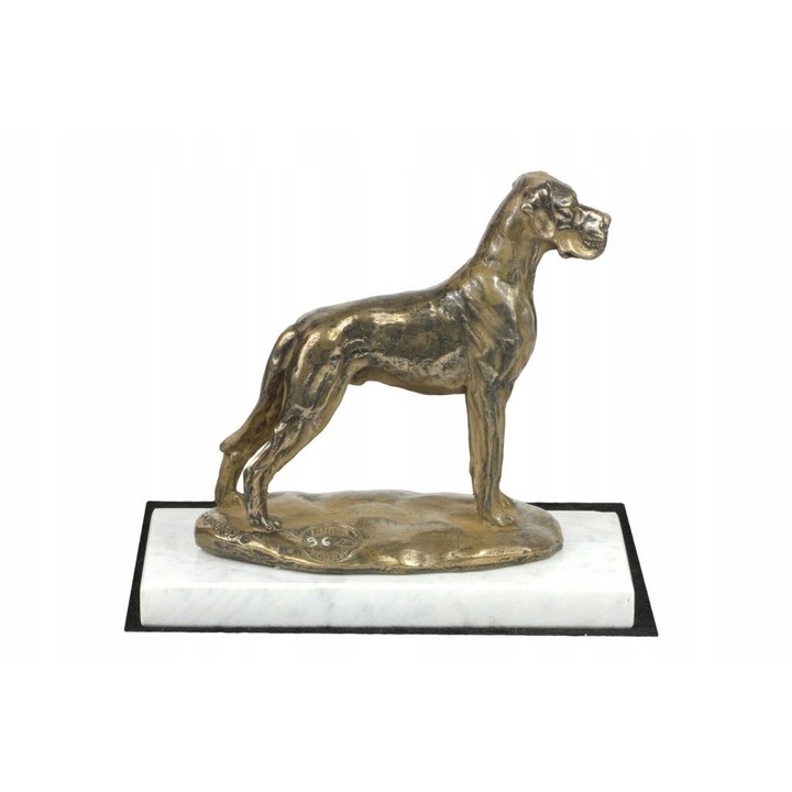 Статуетка Art-Dog, немски дог, смола/бронзов прах, кафяво