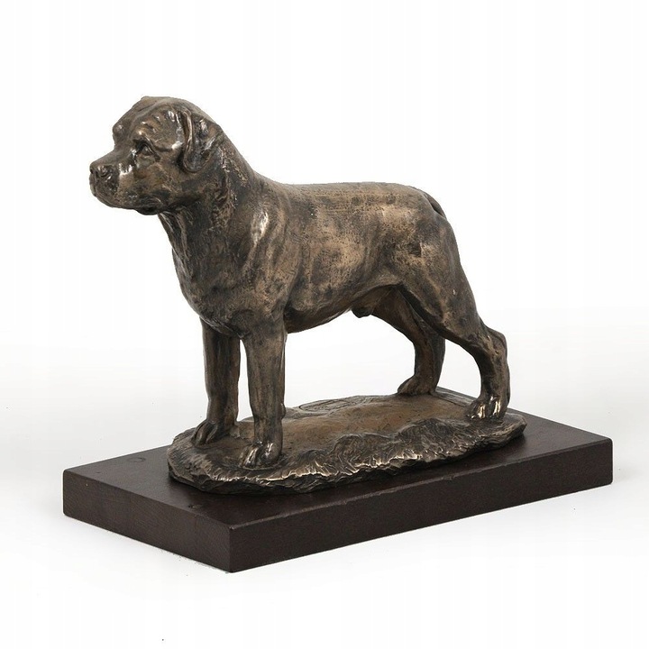 Statueta, model Rottweiler, Metal, Bronz