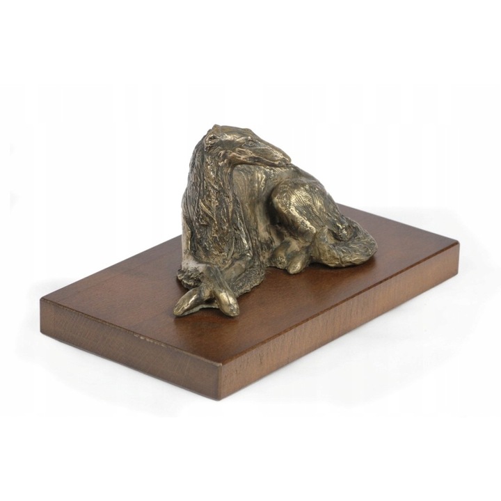 Statueta Art-Dog, Borzoi Russian, Rasina, 10.5x11.5x19.5cm, Auriu/Maro