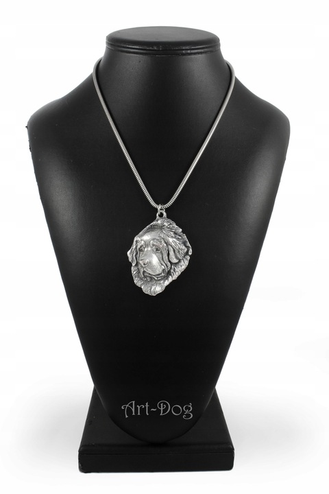 Дамско колие с медальон, Art-Dog, Цинкова сплав, Посребрено покритие, Модел кученце, Сребро