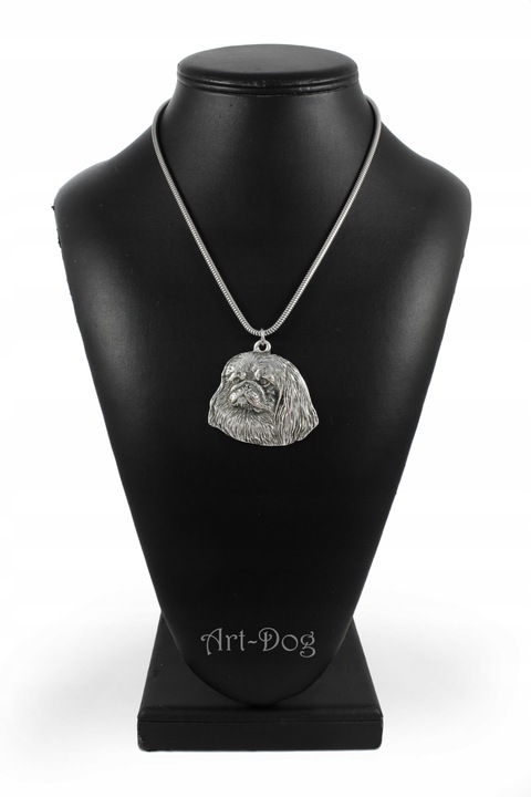 Колие с висулка, Art-Dog, Цинкова сплав, Посребрено покритие, Модел Кученце, Сребро