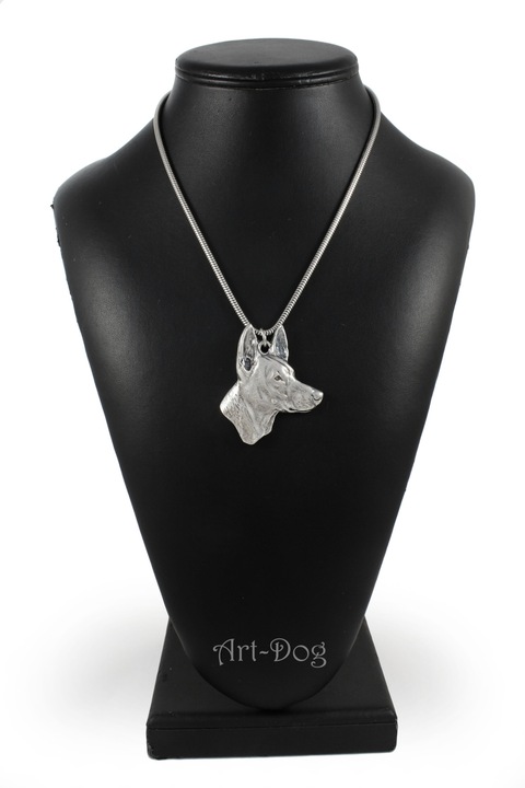 Дамско колие с медальон, Art-Dog, Цинкова сплав, Посребрено покритие, Модел кученце, Сребро