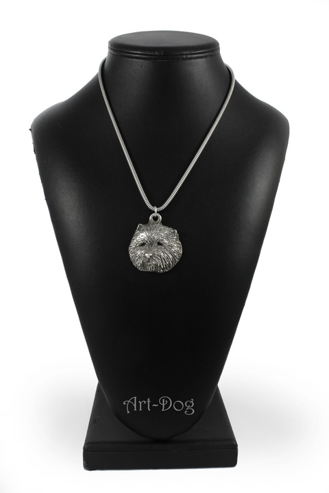Колие с висулка, Art-Dog, Цинкова сплав, Посребрено покритие, Модел Кученце, Сребро