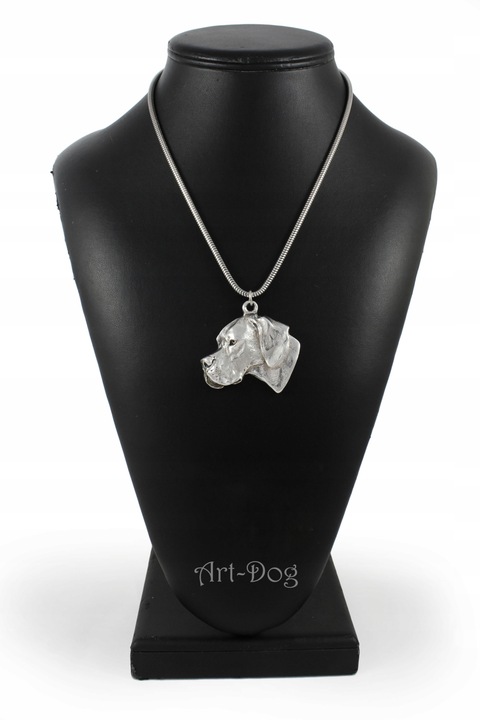 Дамско колие с медальон, Art-Dog, Цинкова сплав, Посребрено покритие, Модел кученце, Сребро