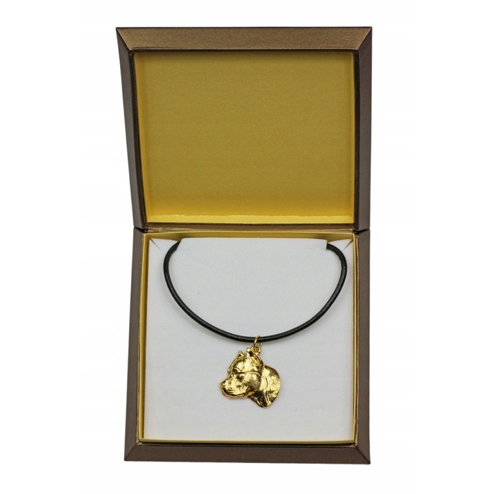 Amstaf zsinór nyaklánc, Fém ötvözet, 50 cm, Arany