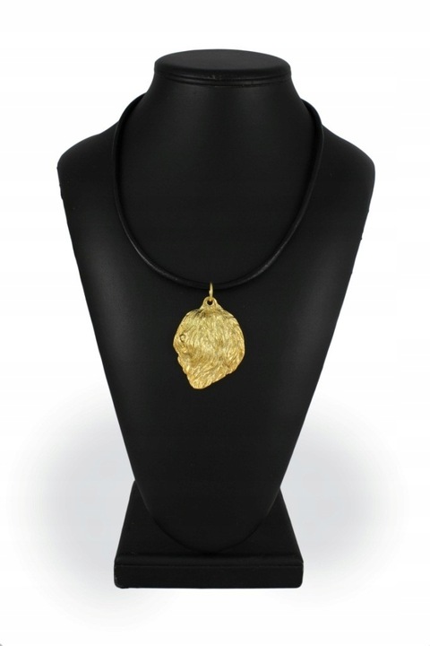 Női nyaklánc, Art-Dog, Ötvözet/Aranyozott, Kiskutya medál, 50 cm, Arany/Fekete