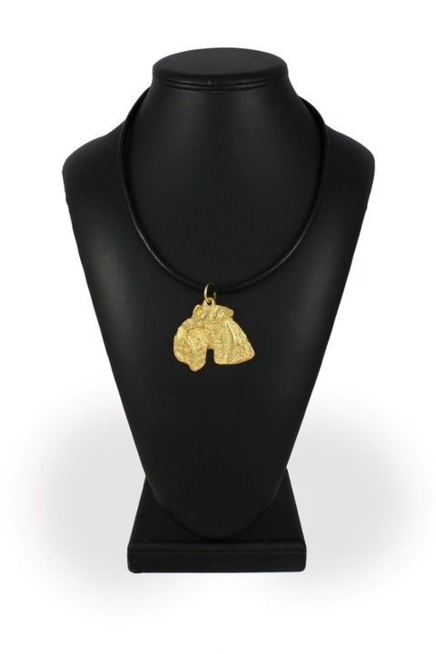 Női nyaklánc, Art-Dog, Ötvözet/Aranyozott, Kiskutya medál, 50 cm, Arany/Fekete