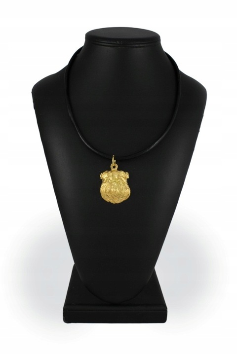 Női nyaklánc, Art-Dog, Ötvözet/Aranyozott, Kölyök medál, 50 cm, Arany/Fekete