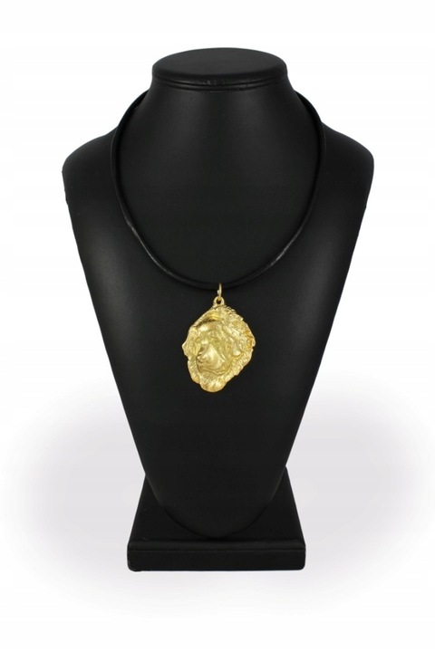 Női nyaklánc, Art-Dog, Ötvözet/Aranyozott, Kiskutya medál, 50 cm, Arany/Fekete