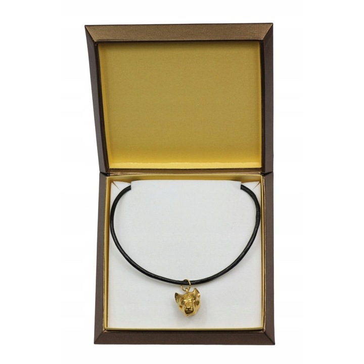 Amstaff zsinór nyaklánc, Fém ötvözet, 50 cm, Arany