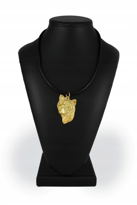 Női nyaklánc, Art-Dog, Ötvözet/Aranyozott, Kiskutya medál, 50 cm, Arany/Fekete