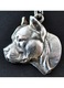 Дамско колие, Art-Dog, сплав/сребърно покритие, висулка кученце, 50 см, сребристо/черно