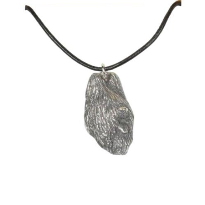 Colier Art-Dog, Aliaj, Argintiu/Negru