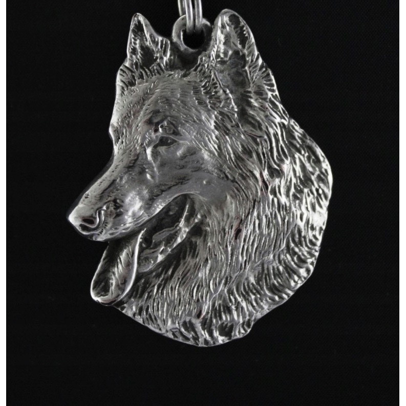 Колие Art-Dog, белгийска овчарка малиноа, сплав, 50 см, сребро - eMAG.bg