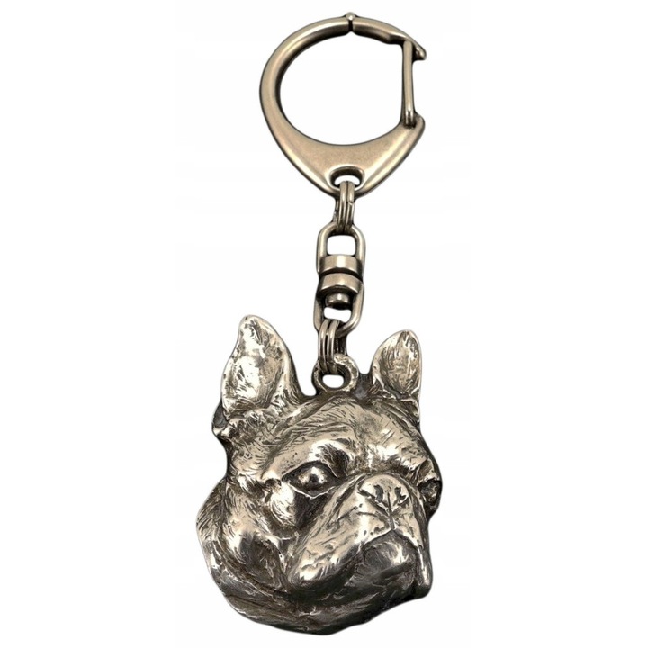 Art-Dog Boston Terrier kulcstartók, posbrat, 5x5cm, szett