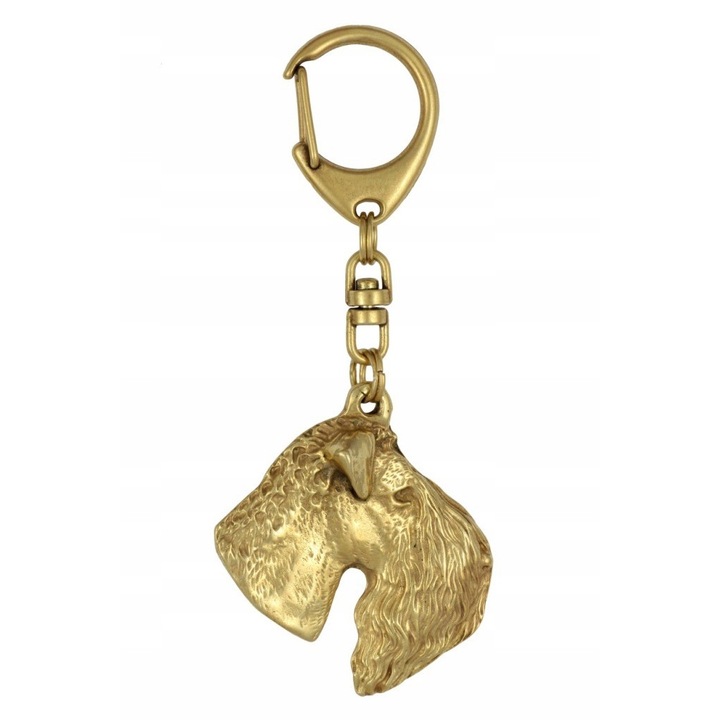 Ключодържател, Art-Dog, сплав/златно покритие, форма на кучешка глава, 5,1 x 4,9 см, злато