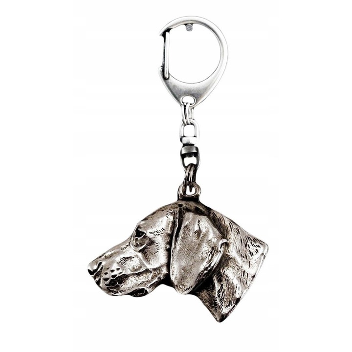 Ezüstözött Art-Dog Weimaraner ezüstözött kulcstartó