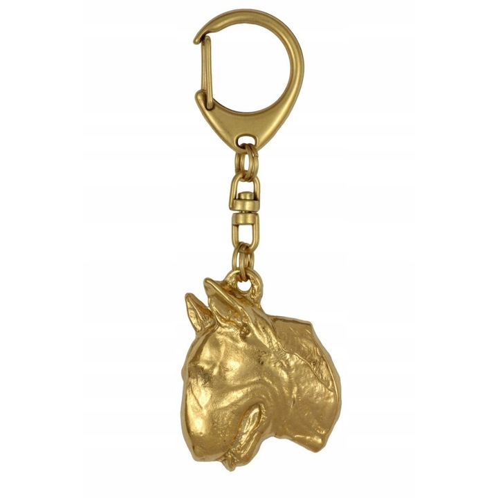 Ключодържател, Art-Dog, сплав/златно покритие, форма на кучешка глава, 4 x 4,7 см, злато