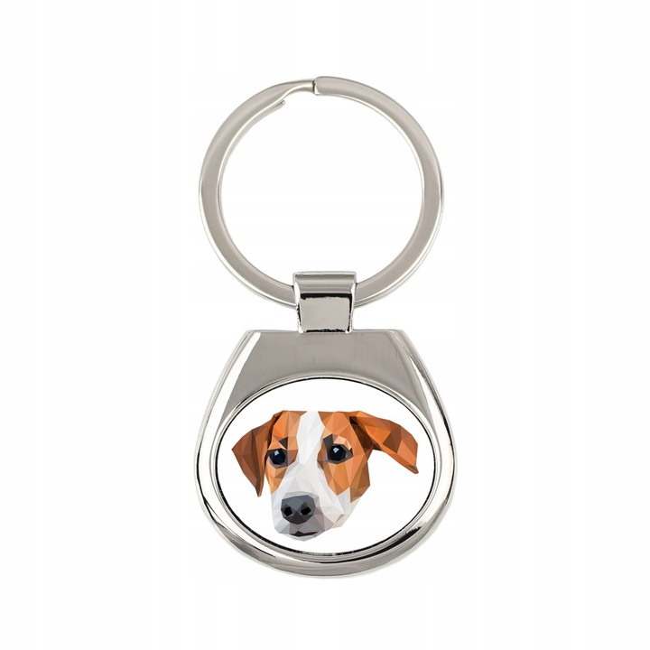 Breloc, Art-Dog, Metal, Imprimeu caine, Multicolor