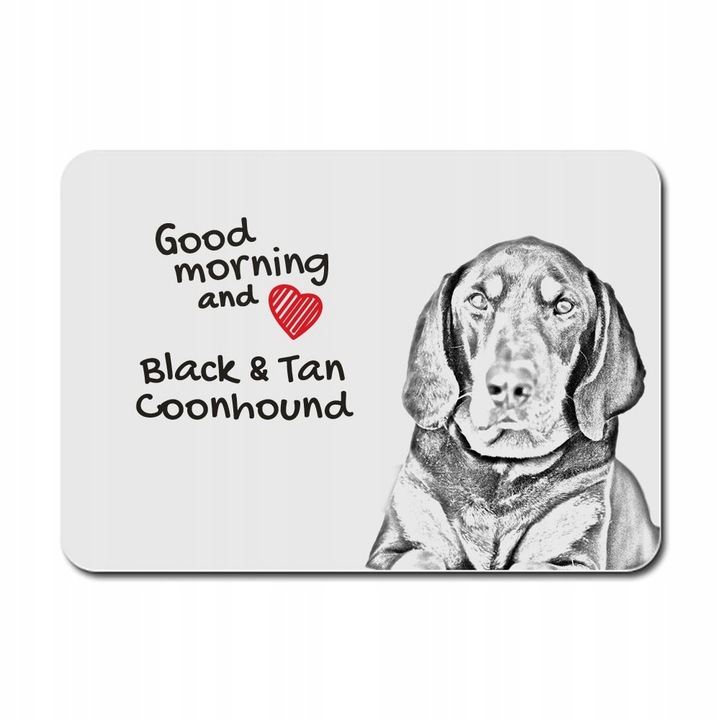 Mousepad, Model catel, Alb/Negru