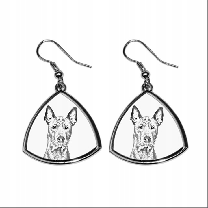 Fülbevaló Thai Ridgeback mintával, Art-Dog, fém, ezüst