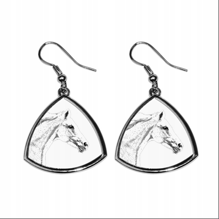 Cercei cu imprimeu, Art-Dog, Metal, Argintiu