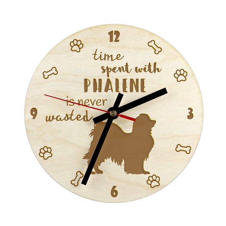 Ceas - Phalene, Art-Dog, 20 cm, Bej