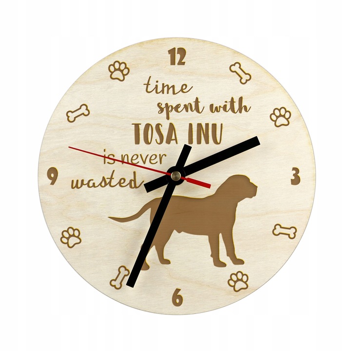 Ceas - Tosa Inu, Art-Dog, 20 cm, Bej